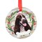 E & S Imports 3.5 Inch Ceramic Springer Spaniel Ornament Christmas Tree Ornament , Dog Puppy Ribbon Cherish Pet